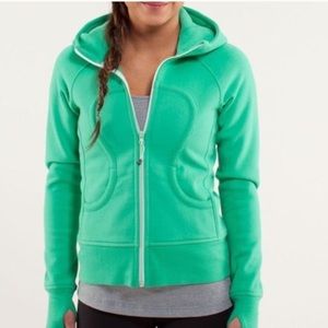 lululemon green scuba jacket hoodie